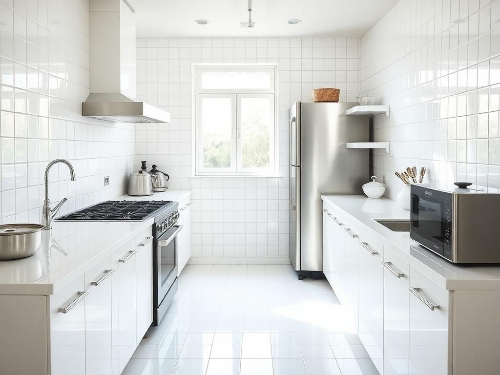 Sparkling kitchen after a deep clean