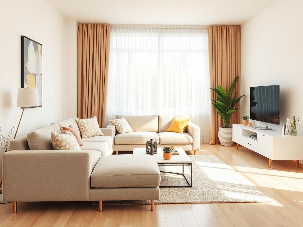 Bright, freshly cleaned residential interior